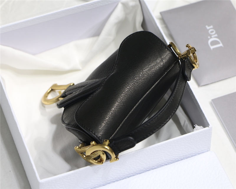 MICRO SADDLE BAG Goatskin Black High