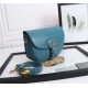 MEDIUM Dior BOBBY BAG Box Calfskin Steel Blue High