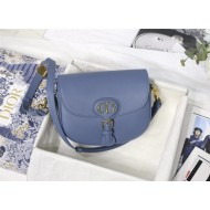 MEDIUM Dior BOBBY BAG Box Calfskin Denim Blue High