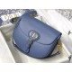 MEDIUM Dior BOBBY BAG Box Calfskin Denim Blue High