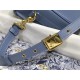 MEDIUM Dior BOBBY BAG Box Calfskin Denim Blue High