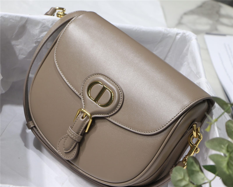 MEDIUM Dior BOBBY BAG Box Calfskin Taupe High