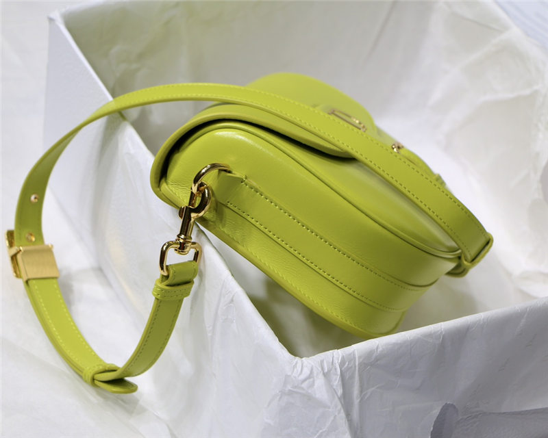 MEDIUM Dior BOBBY BAG Box Calfskin Lime High