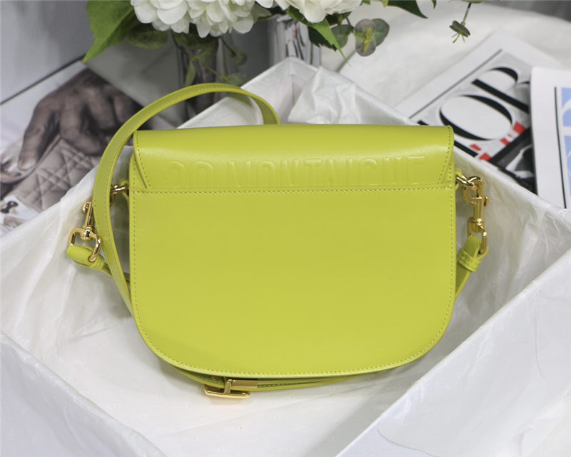 MEDIUM Dior BOBBY BAG Box Calfskin Lime High