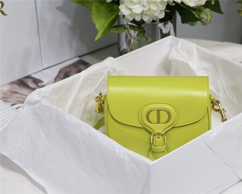 SMALL Dior BOBBY BAG Box Calfskin Lime High