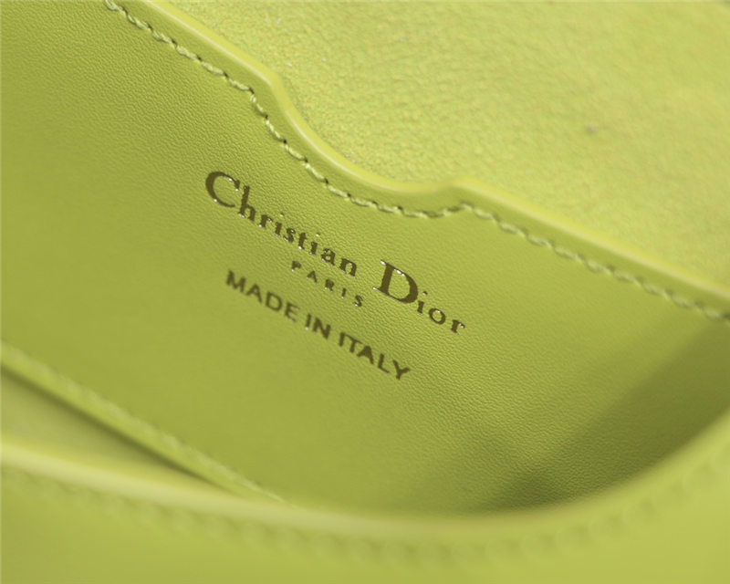 SMALL Dior BOBBY BAG Box Calfskin Lime High