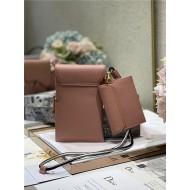 SADDLE MULTIFUNCTIONAL POUCH Supple Cannage Calfskin Dark Nude High