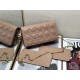 LADY Dior POUCH Patent Cannage Calfskin Warm Taupe High