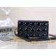 LADY Dior POUCH Patent Cannage Calfskin Black High