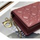 LADY Dior POUCH Cannage Lambskin Wine High