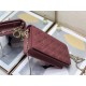 LADY Dior POUCH Cannage Lambskin Wine High