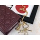 LADY Dior POUCH Cannage Lambskin Burgundy High