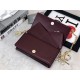 LADY Dior POUCH Cannage Lambskin Burgundy High