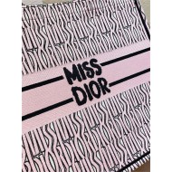 LARGE Dior BOOK TOTE Miss Dior Allover Embroidery Pink High