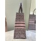 LARGE Dior BOOK TOTE Miss Dior Allover Embroidery Pink High