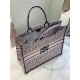 LARGE Dior BOOK TOTE Miss Dior Allover Embroidery Pink High