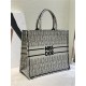 LARGE Dior BOOK TOTE Miss Dior Allover Embroidery Khaki High