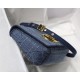 SMALL Dior CARO BAG Denim Blue High