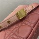 SMALL Dior CARO BAG Supple Cannage Calfskin Gradient Pink High