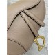 SADDLE BAG Grained Calfskin Warm Taupe High