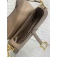 SADDLE BAG Grained Calfskin Warm Taupe High