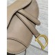 Mini SADDLE BAG Grained Calfskin Warm Taupe High