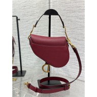 Mini SADDLE BAG Grained Calfskin Wine High