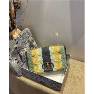 SMALL Dior CARO BAG Denim Green High