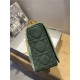 SMALL Dior CARO BAG Denim Green High