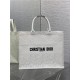 LARGE Dior BOOK TOTE D-Lace Embroidery with Macramé Effect High