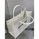 LARGE Dior BOOK TOTE D-Lace Embroidery with Macramé Effect High