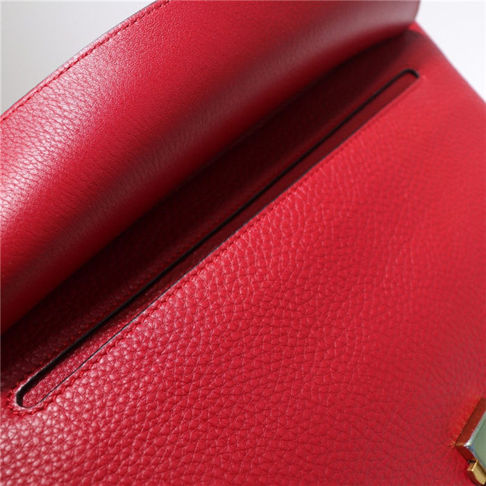 GG Marmont Leather small shoulder bag 401173 Red High