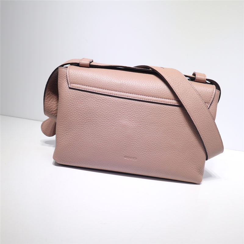 GG Marmont Leather small shoulder bag 401173 Nude Pink High