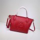 Gucci Soho 2Way Handbag Leather 369176 Red High