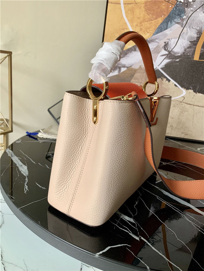 Louis Vuitton CAPUCINES MM Taurillon Vanilla M57904 High