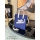 Louis Vuitton SAC PLAT XS Cowhide leather M80841 Blue High