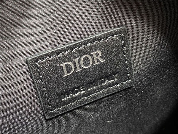 Dior WORLD TOUR MESSENGER POUCH Dior Oblique Galaxy Leather Black High