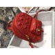 MINI DiorAMOUR Dior BACKPACK Cannage Lambskin with Heart Motif Red High