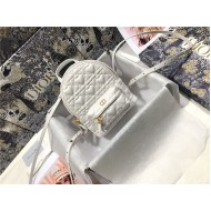 MINI DiorAMOUR Dior BACKPACK Cannage Lambskin with Heart Motif Latte High