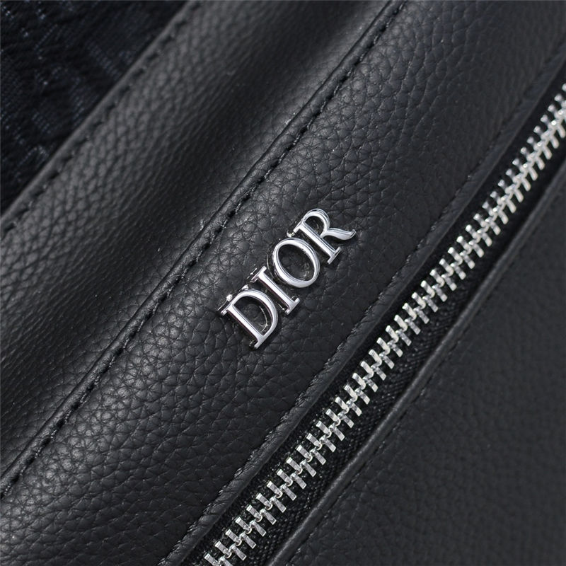 Dior RIDER BACKPACK Dior Oblique Jacquard Black & Grained Calfskin High