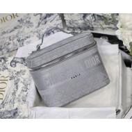 DiorTRAVEL VANITY CASE Embroidery Grey High