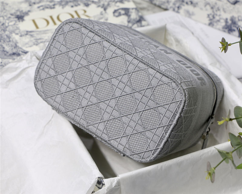 DiorTRAVEL VANITY CASE Embroidery Grey High