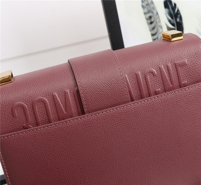 30 MONTAIGNE BAG Grained Calfskin Wine High