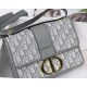 30 MONTAIGNE BAG Dior Oblique Jacquard Grey High