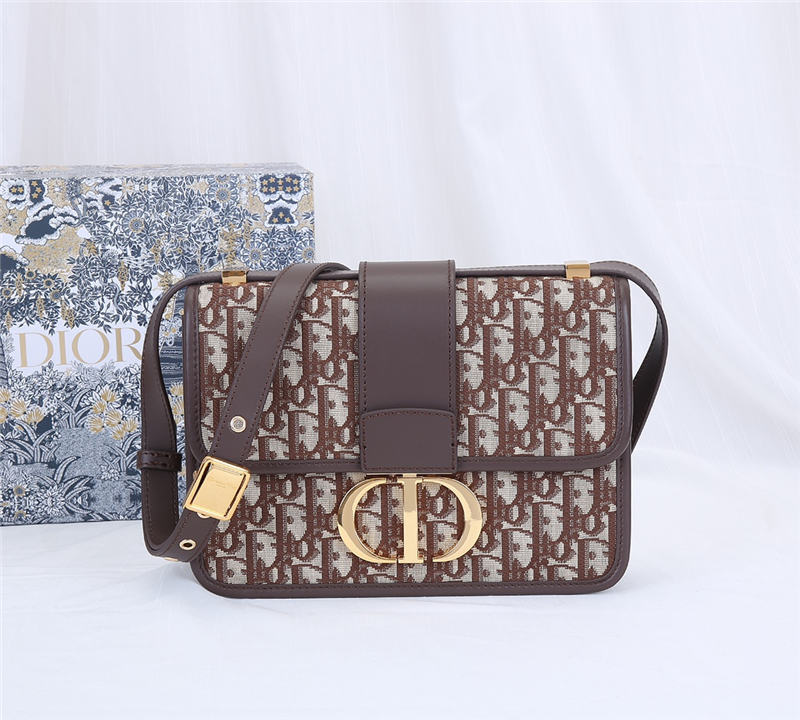 30 MONTAIGNE BAG Dior Oblique Jacquard Brown High