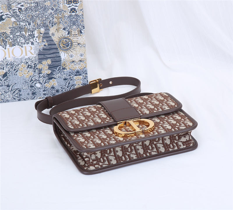 30 MONTAIGNE BAG Dior Oblique Jacquard Brown High