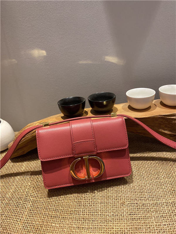 MICRO 30 MONTAIGNE BAG Box Calfskin Rose Red High