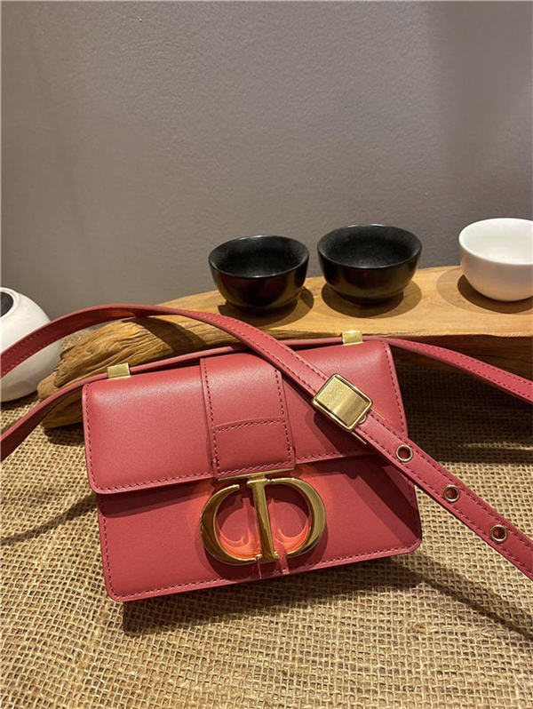 MICRO 30 MONTAIGNE BAG Box Calfskin Rose Red High