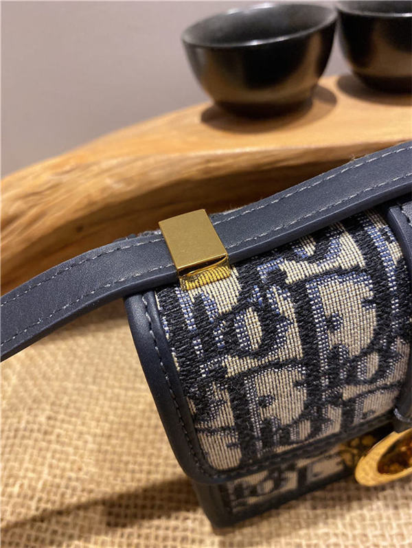 MICRO 30 MONTAIGNE BAG Dior Oblique Jacquard Blue High