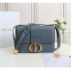 30 MONTAIGNE BAG Calfskin Grey Blue High